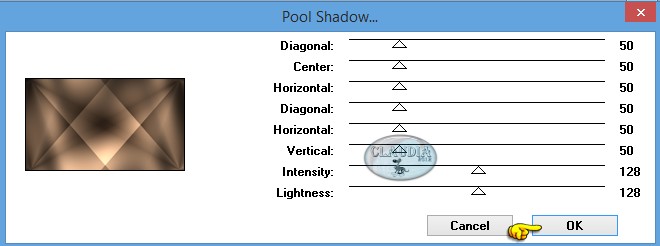 Instellingen filter Tramages - Pool Shadow