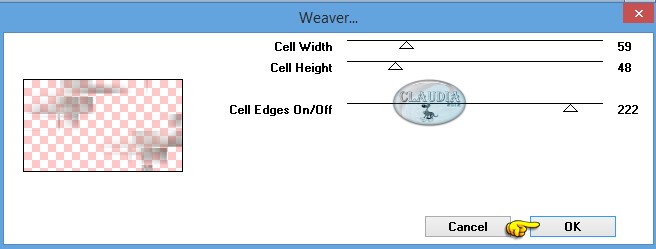 Instellingen filter Toadies - Weaver