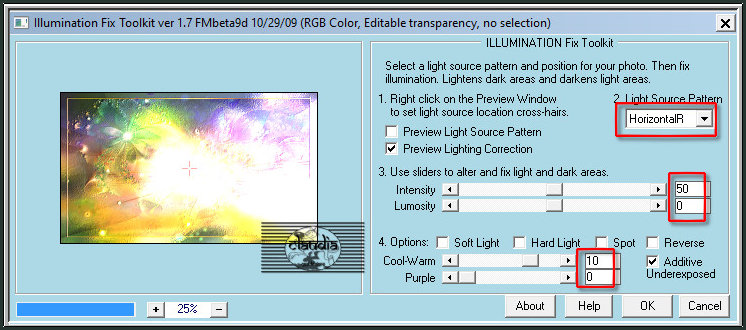 Effecten - Insteekfilters - LOtis filters - Illumination Fix Toolkit ver. 1.7 FM Beta9d10/29/09