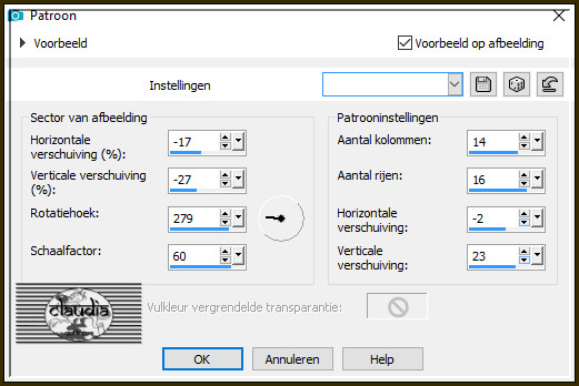 Effecten - Reflectie-effecten - Patroon