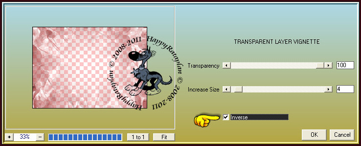 Effecten - Insteekfilters - AAA Filters - Transparent Layer Vignette