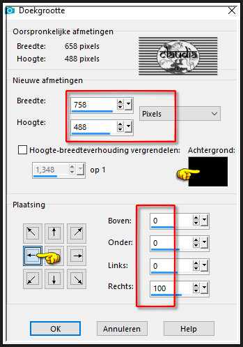 Afbeelding - Doekgrootte : Achtergrondkleur = Zwart (#000000)