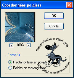 Effecten Insteekfilters - Déformation - Coordonnées polaires