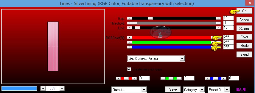 Instellingen filter AP 01 [Innovations] - Lines - SilverLining
