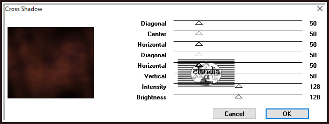 Effecten - Insteekfilters- Graphics Plus - Cross Shadow