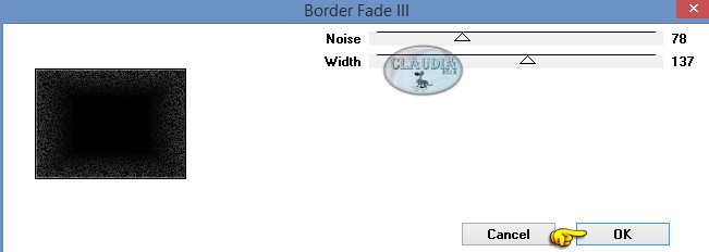 Instellingen filter : Alf's Border FX - Border Fade III