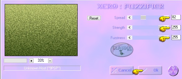 Instellingen filter Xero - Fuzzifier