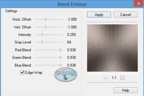 Effecten - Insteekfilters - FM Tile Tools - Blend Emboss